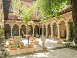 La cour intérieure de l'église Stavropoleos